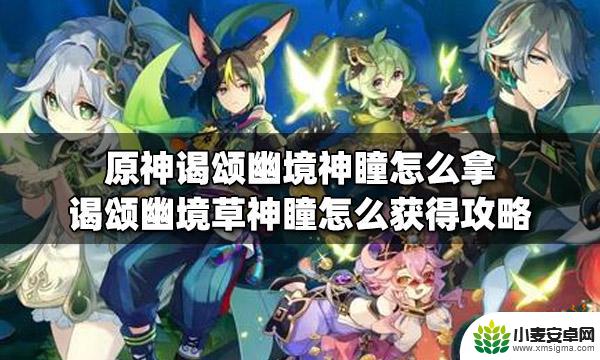 原神谒颂幽境草神瞳怎么拿 原神谒颂幽境草神瞳怎么拿