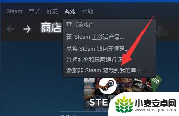 steam游戏添加到库 如何在Steam中添加游戏到个人游戏库