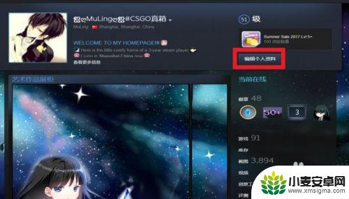 steam蓝发 如何在STEAM个人资料界面中添加蓝色标题文本