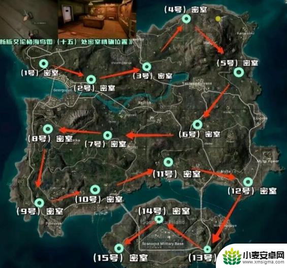 绝地求生艾伦格秘密地下钥匙 《PUBG》艾伦格秘密钥匙开门位置图解