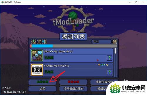 泰拉瑞亚中怎么加模组 Steam泰拉瑞亚mod怎么使用