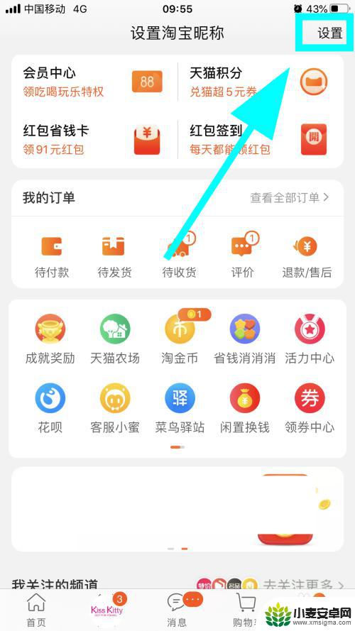 手机淘宝黑白页怎么设置 淘宝APP黑色背景怎么设置