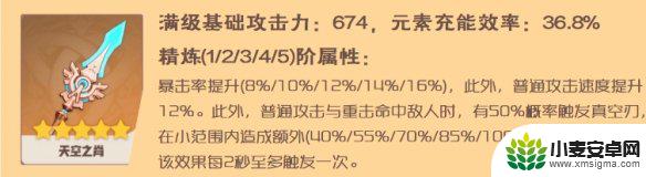 原神雷神专属武器属性 原神雷电将军最强武器推荐