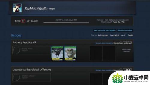 steam徽章在哪看 STEAM徽章卡牌剩余需求怎么查看
