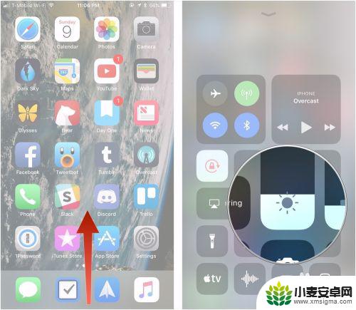 手机控制中心怎么设置亮度 iOS 11如何快速调节屏幕亮度和音量