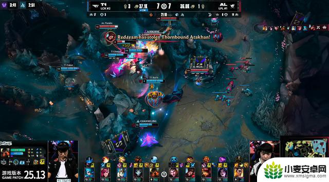 LOL-MSI:Oner蝎子带领T1主导决胜局,以3-2击败AL晋级决赛