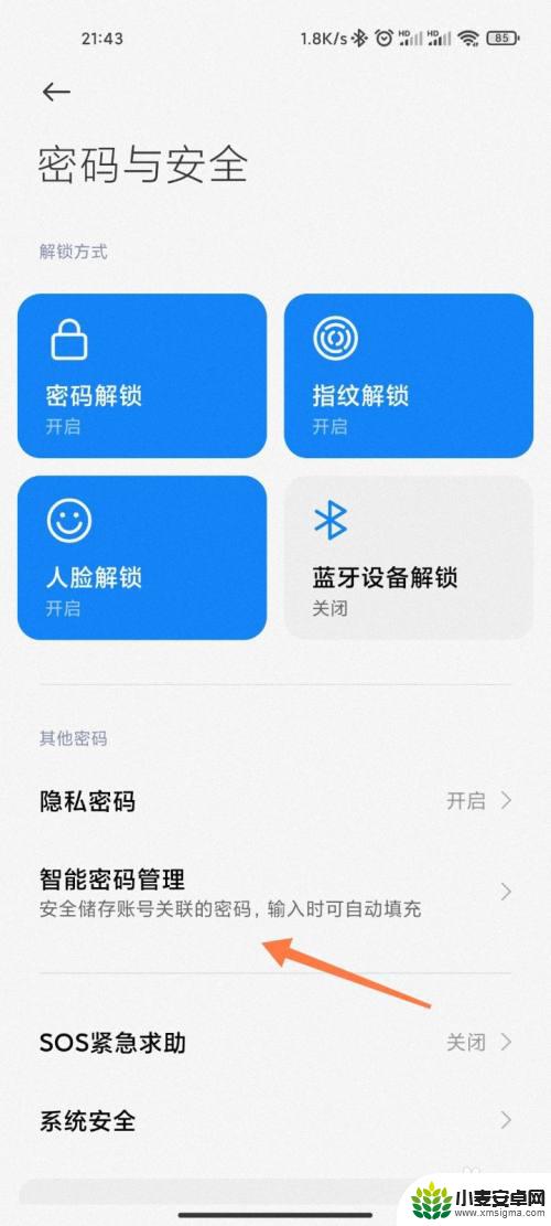 小米怎么找到手机密码设置 小米密码管理的密码查看方法
