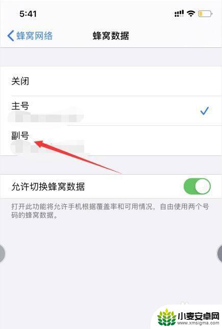 苹果手机两个卡如何切换流量 iPhone11双卡双待如何设置数据流量切换