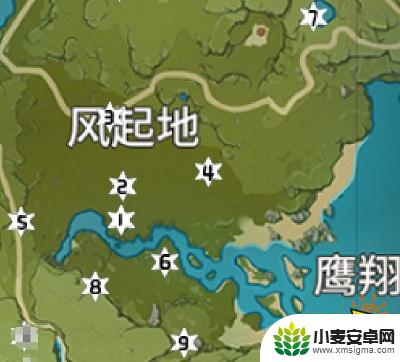 原神地图风瞳分布图 原神2024风神瞳全部采集位置