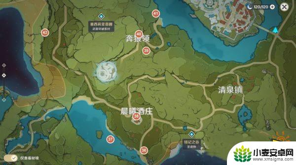 原神地图风瞳分布图 原神2024风神瞳全部采集位置