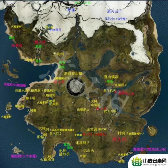 steam森林地图全解 The Forest地图怎么走