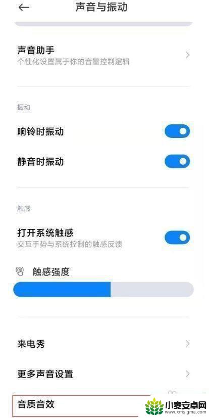 手机音效设置在哪 小米10s手机音效设置教程