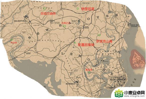 荒野大镖客2线上营地地图 荒野大镖客2线上模式营地怎么分布