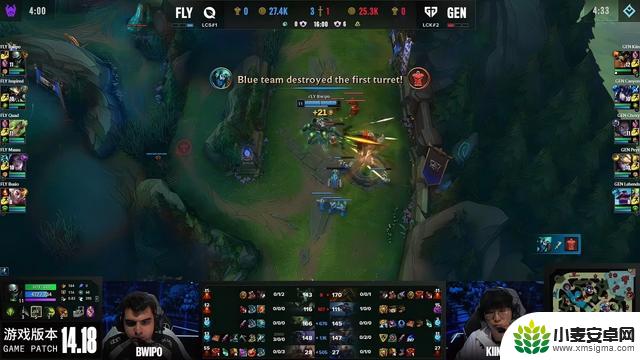S14世界赛:Bwipo螃蟹带领FLY战胜GEN,拿下赛点!