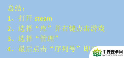 steam游戏数字编号 steam游戏序列号查看教程