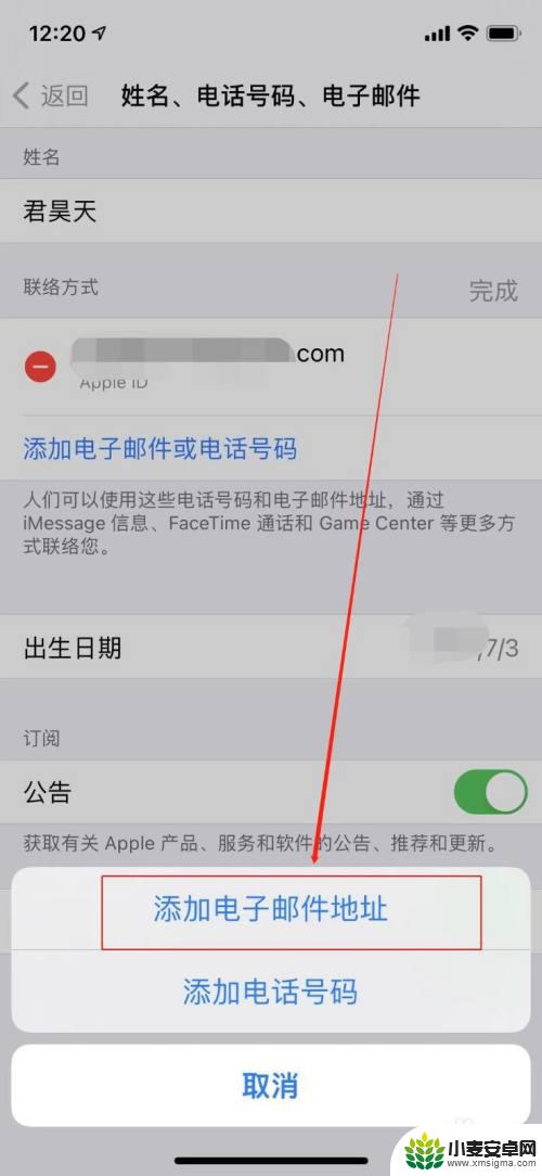 海信邮箱苹果手机怎么添加 苹果手机添加电子邮箱到Apple ID账户的步骤