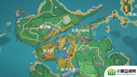 原神紫电石 原神紫晶块采集路线攻略